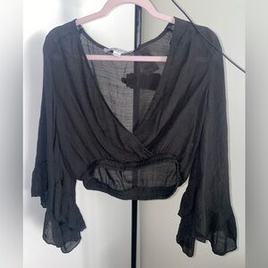 HYFVE Black large crop top